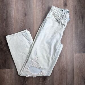 Wild Fable Light Blue Distressed Dad Jeans